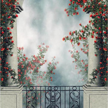 Flowers Backdrops Door Backgrounds G-618